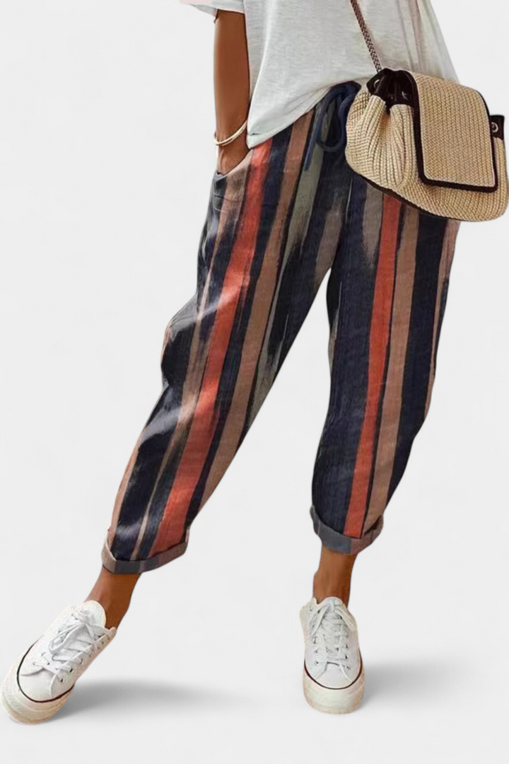 Mely | Pantalons en Lin à Coupe Détendue et Style Intemporel