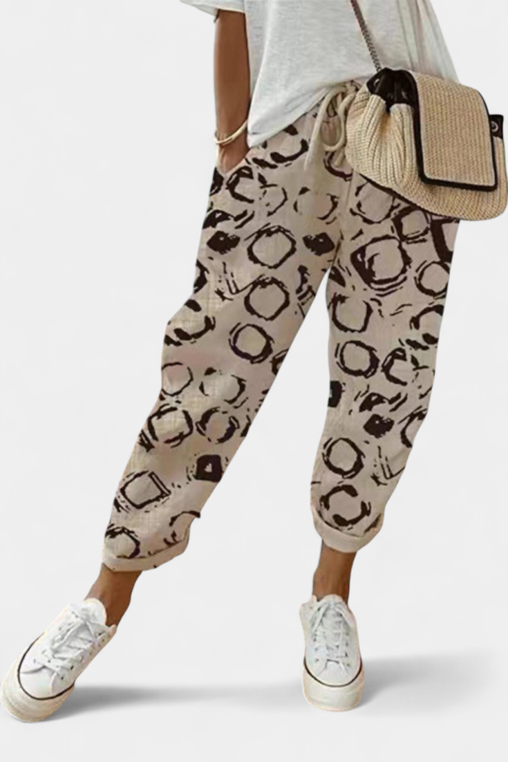 Mely | Pantalons en Lin à Coupe Relaxée et Style Intemporel