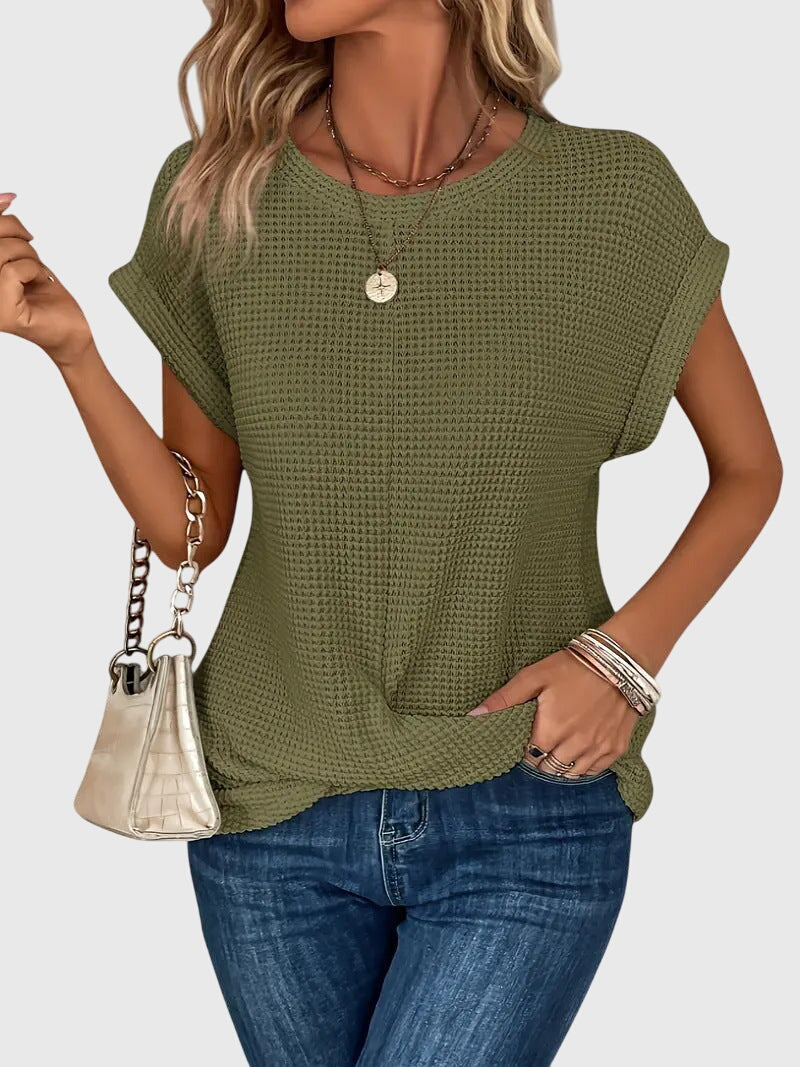 Isa | Blouse Élégante à Col Rond