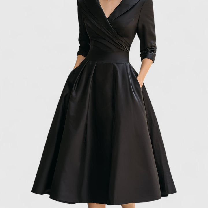 Noelia | Robe Midi en Satin