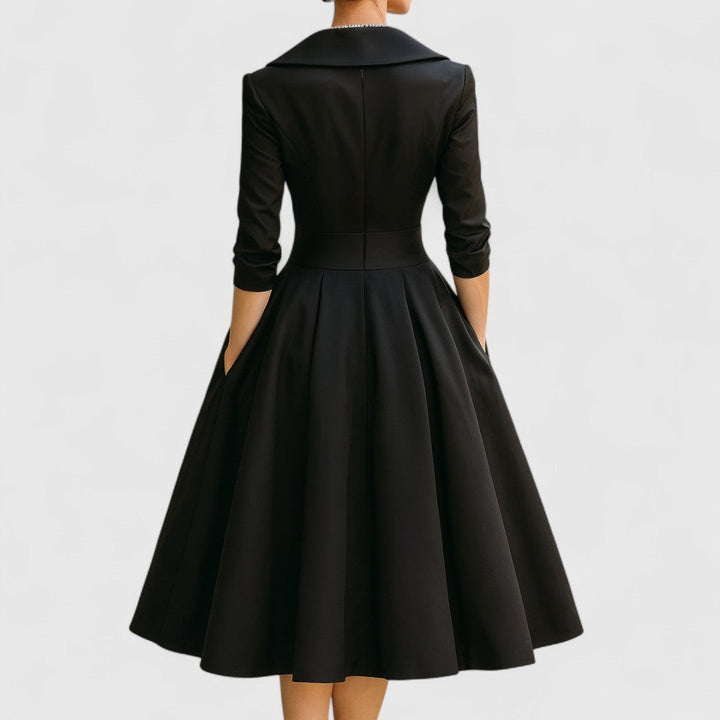Noelia | Robe Midi en Satin
