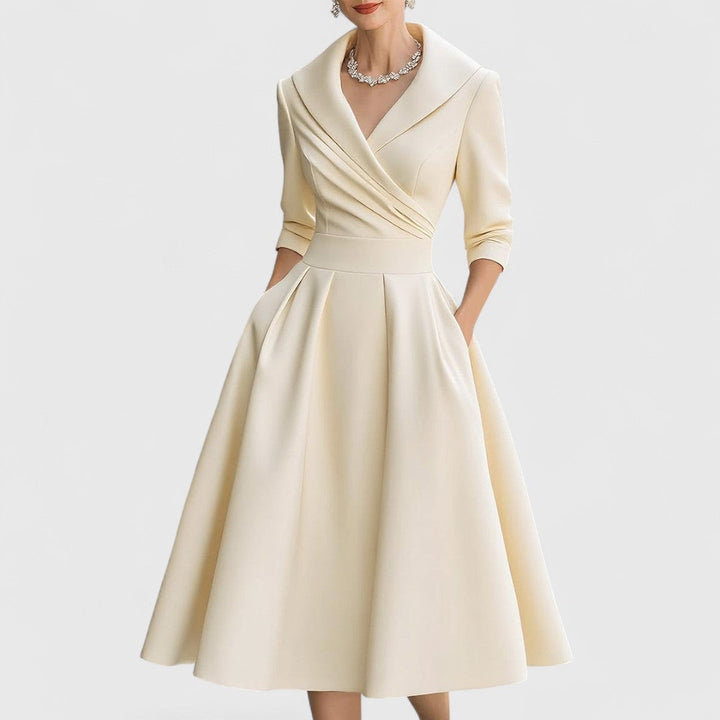 Noelia | Robe Midi en Satin