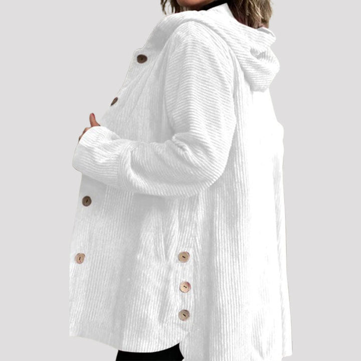 Adriana | Veste à capuche en velours décontractée pour la saison automnale