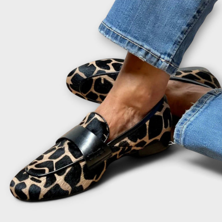 Félanora | Mocassins orthopédiques avec motif animal