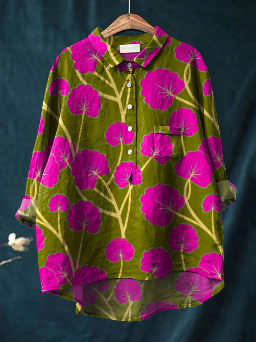Patricia | T-shirt Casual en Art Floral Vintage pour Femmes