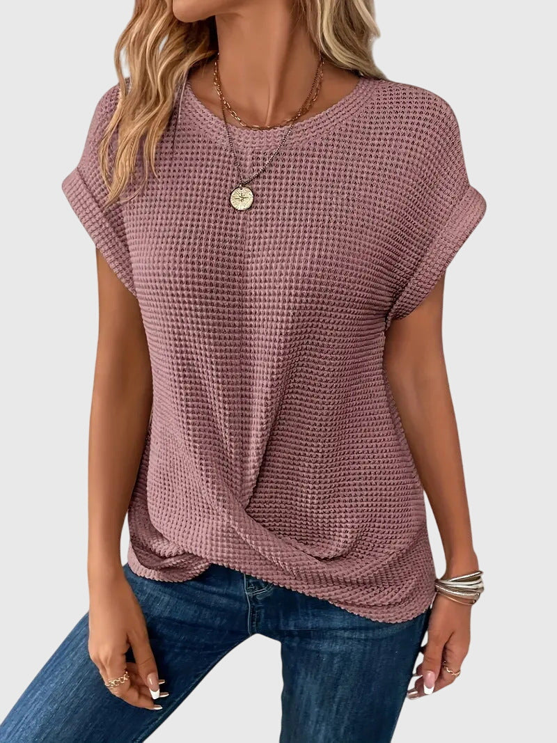 Isa | Blouse Élégante à Col Rond