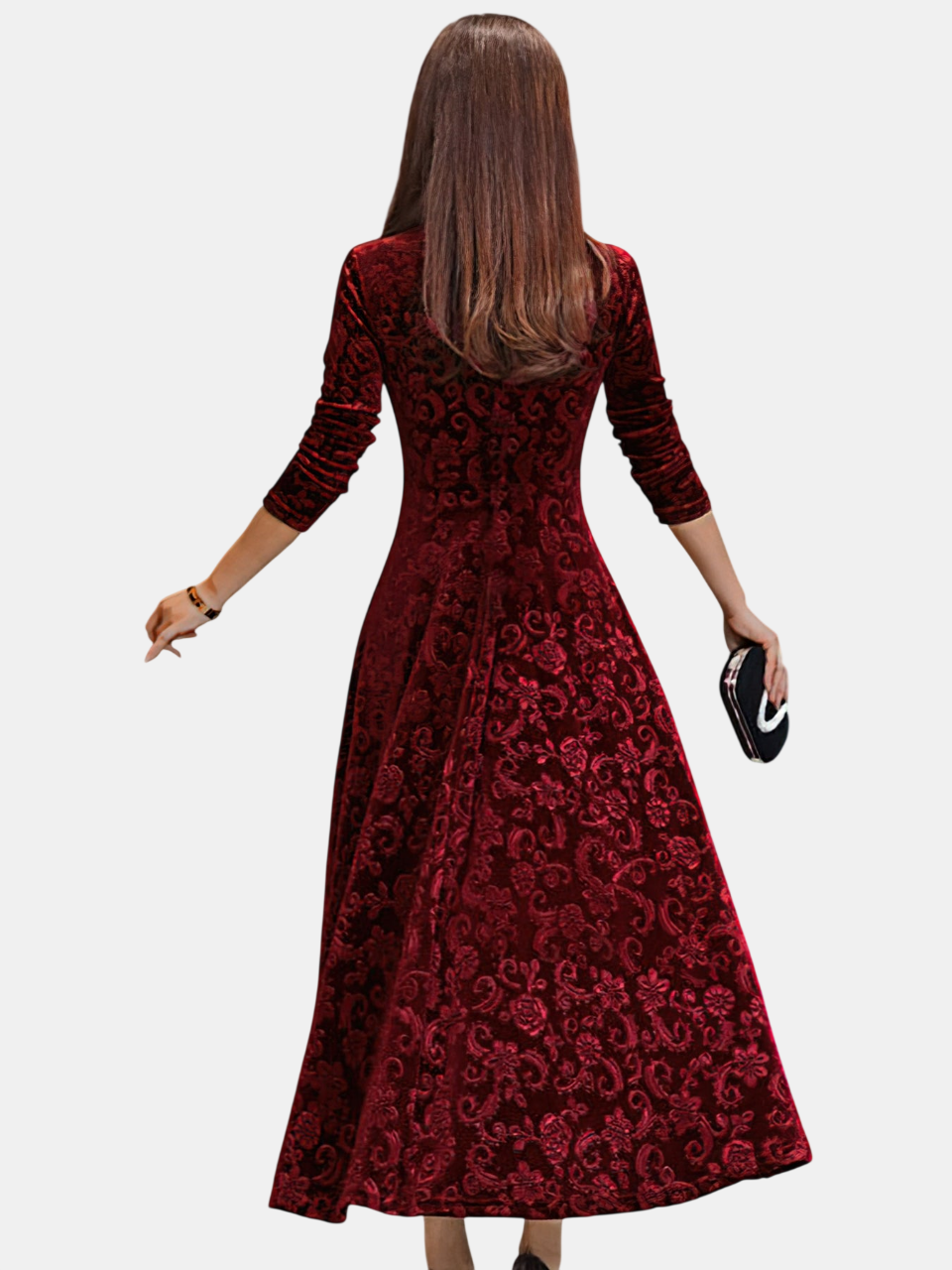 Denise | Robe en Velours Festif