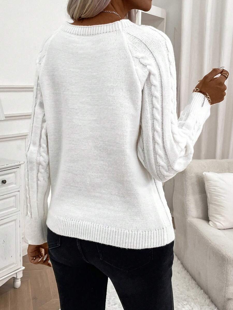 Clara | Pull en Tricot avec Boutons pour Dames