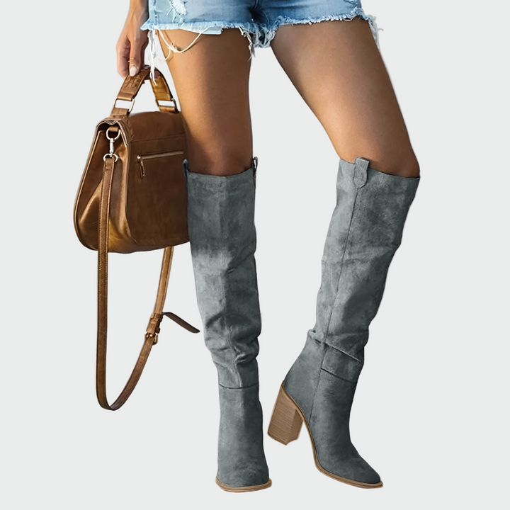 Daniela | Bottes Orthopédiques En Cuir Jusqu'au Genou Élégantes