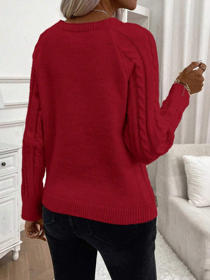Clara | Pull en Tricot avec Boutons pour Dames