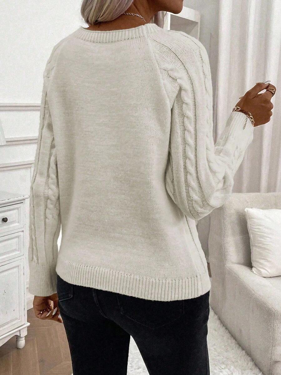 Clara | Pull en Tricot avec Boutons pour Dames