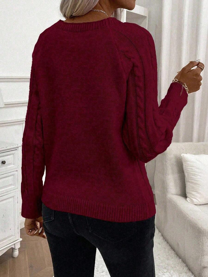 Clara | Pull en Tricot avec Boutons pour Dames
