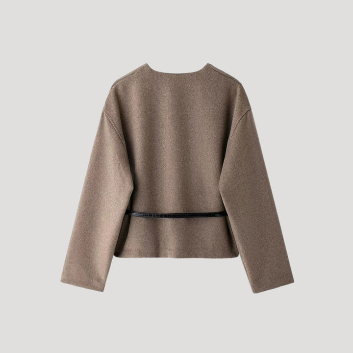 Nahia | Veste Croisée en Laine Légère