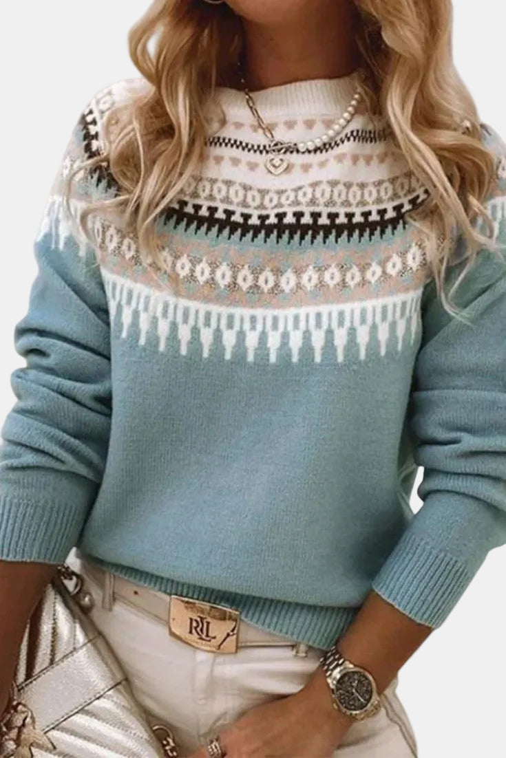 Gemma | Pull à Col Rond Texturé