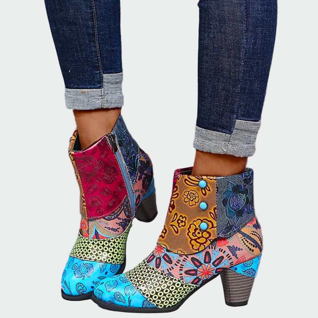 Adriana | Bottes Orthopédiques Imperméables au Style Boho