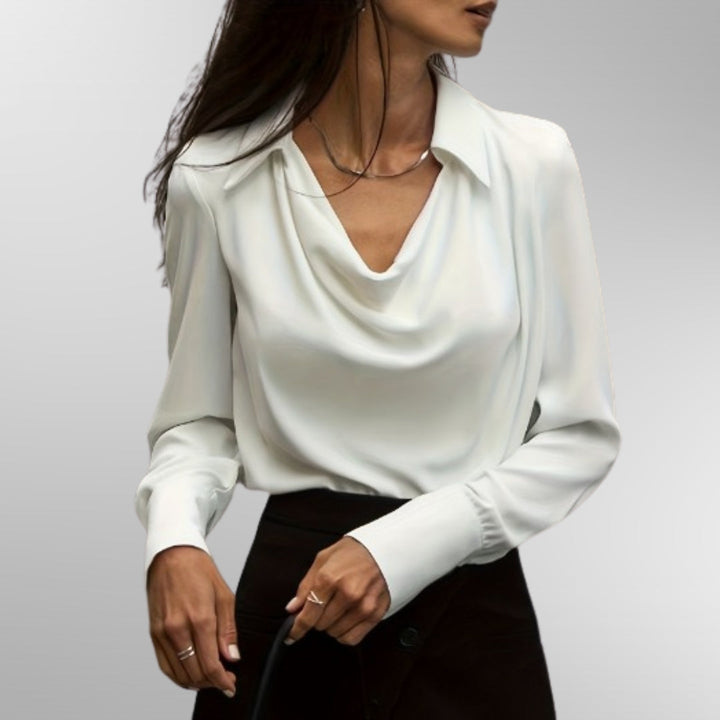 Violet | Blouse Élégante en Satin