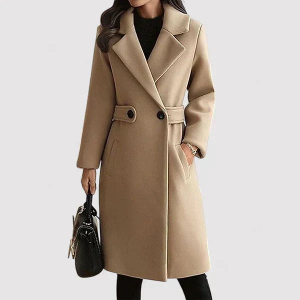Elena | Manteau en Laine avec Ceinture