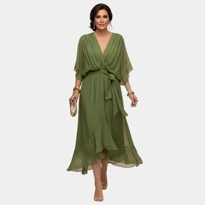 Arabela | Robe Fluide avec Décolleté en V