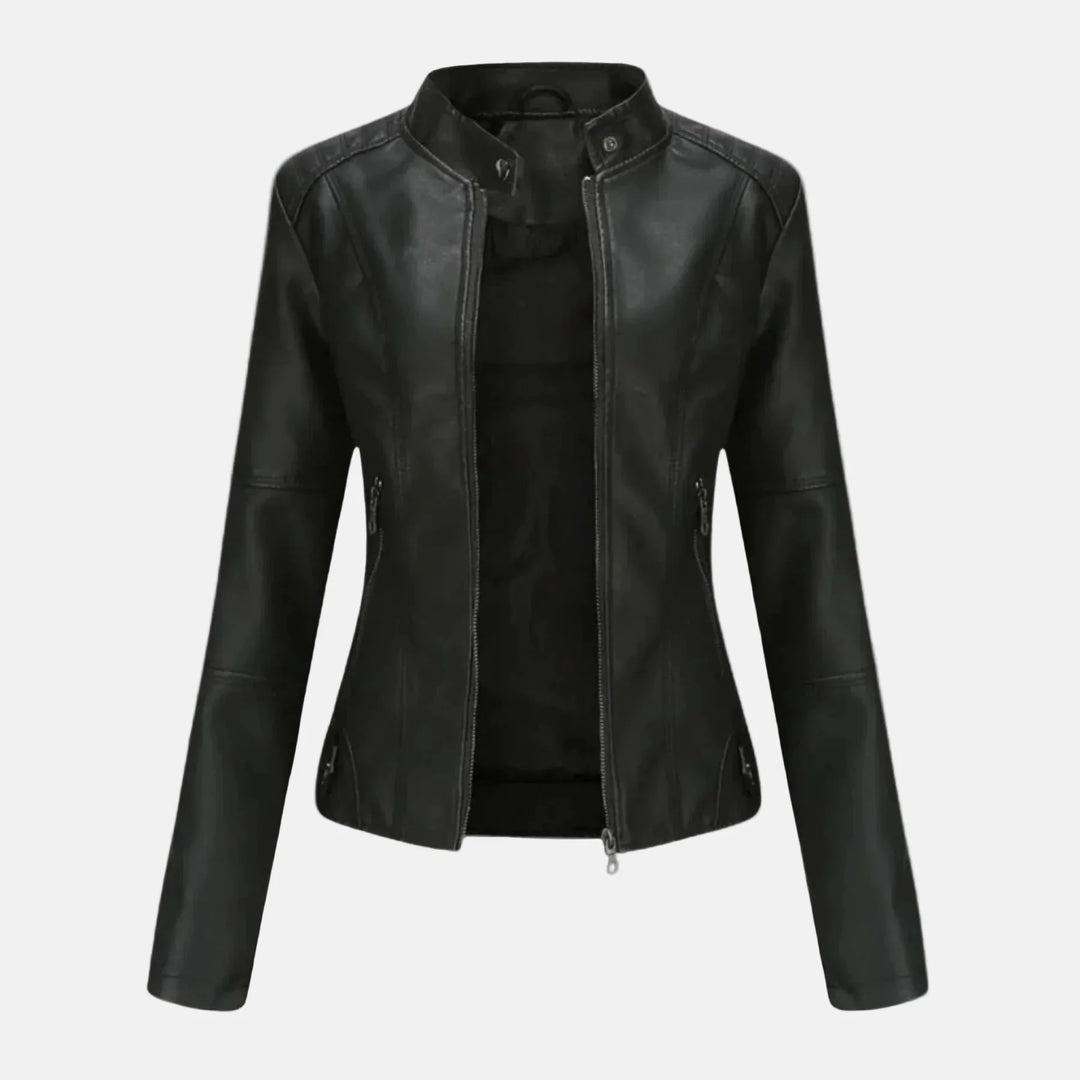 Romina | Veste en Cuir Décontractée
