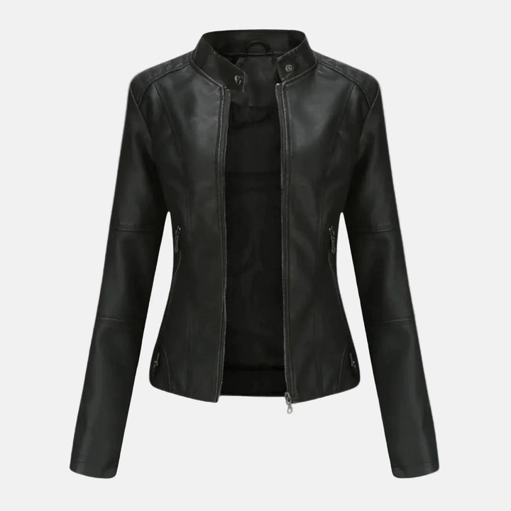 Romina | Veste en Cuir Décontractée