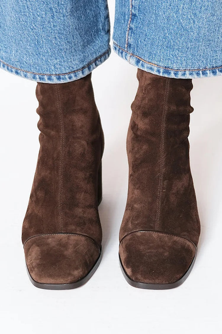 Vera | Bottes à talons avec bout carré