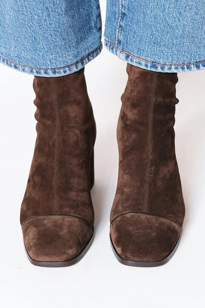 Vera | Bottes à talons avec bout carré