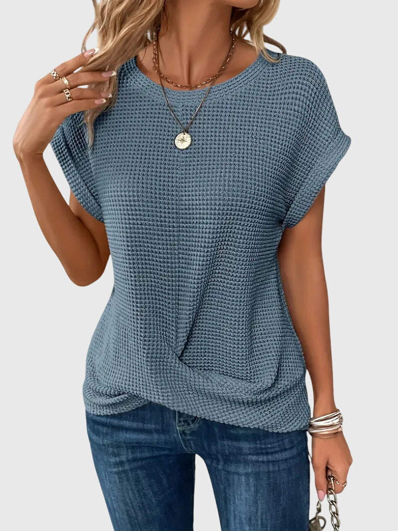 Isa | Blouse Élégante avec Col Rond