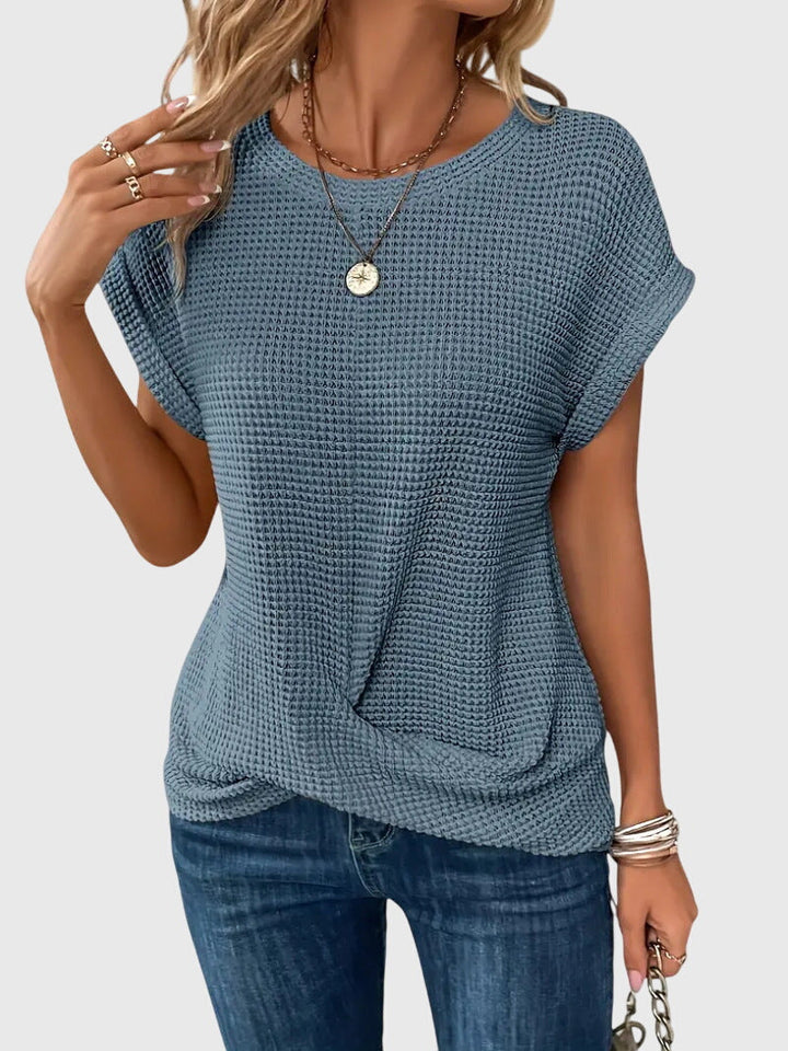 Isa | Blouse Élégante à Col Rond