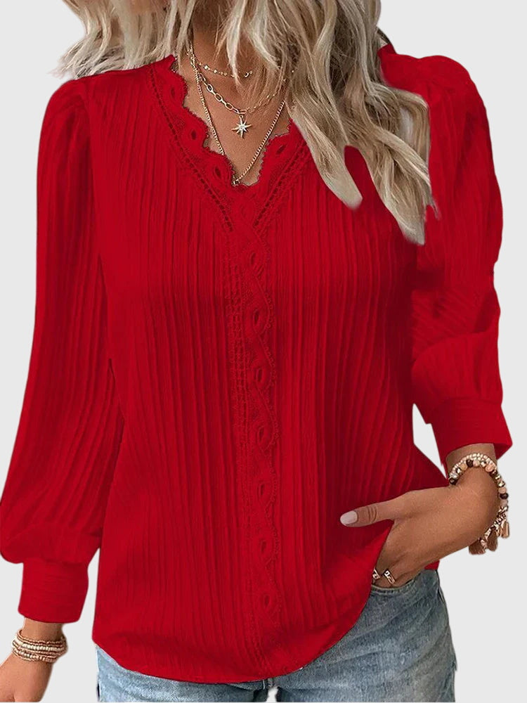 Andrea | Blouse en Jersey Élégante