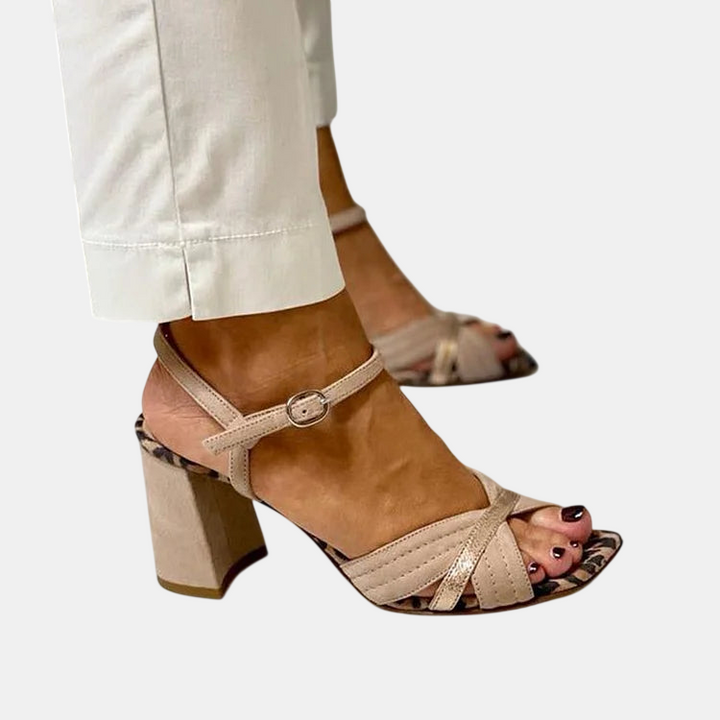 Lorrie | Sandales à Talons avec Brides Croisées