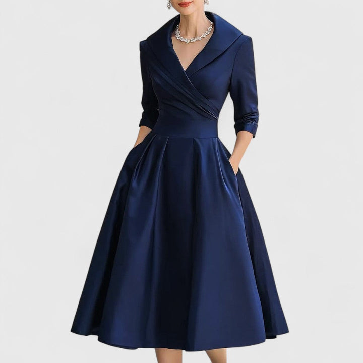Noelia | Robe Midi en Satin