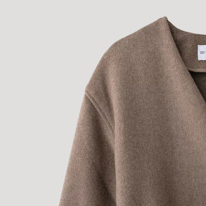 Nahia | Veste Croisée en Laine Légère