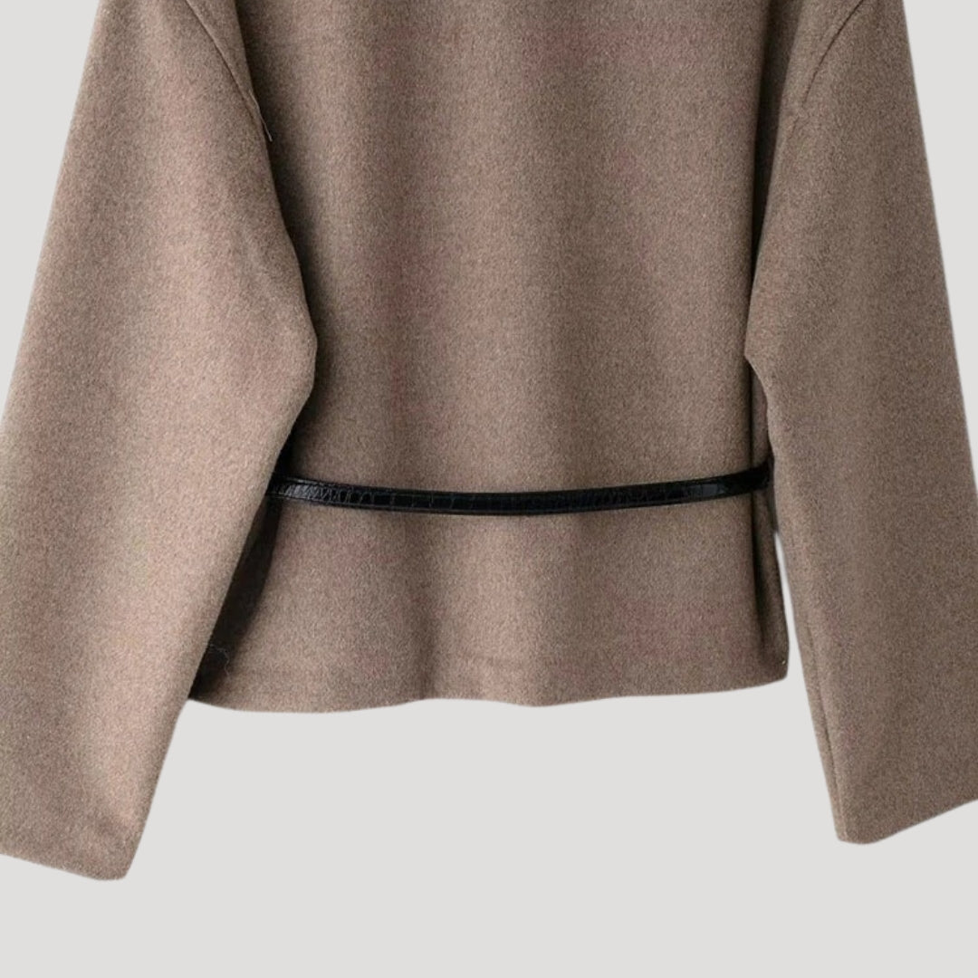 Nahia | Veste Croisée en Laine Légère