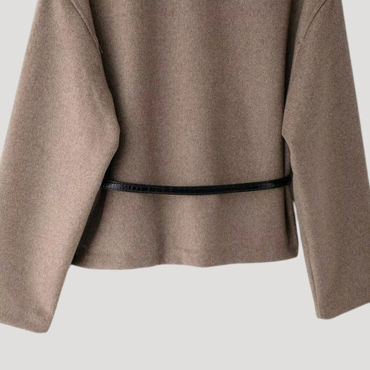 Nahia | Veste Croisée en Laine Légère