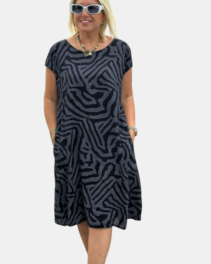 Avanille | Robe d'Été à Col Rond
