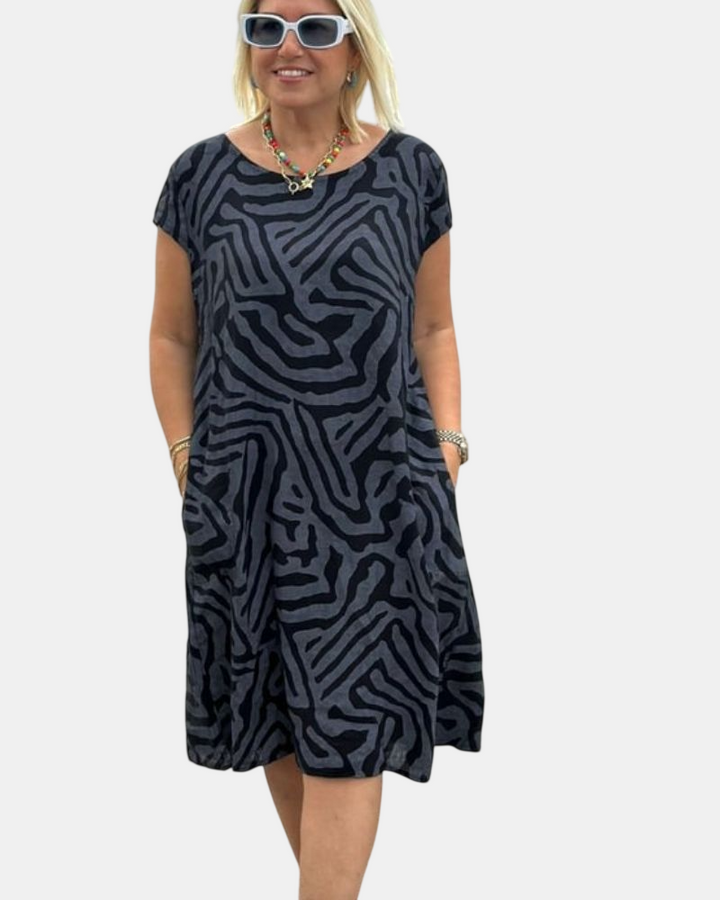 Avanille | Robe d'Été à Col Rond