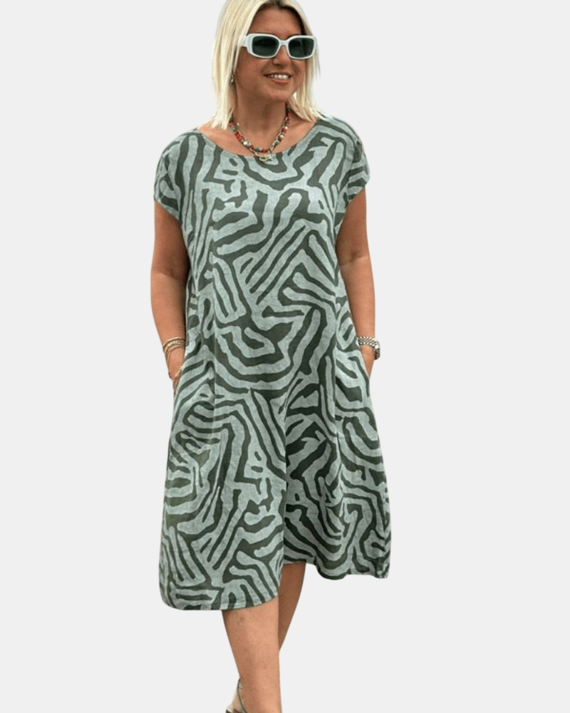 Avanille | Robe d'Été à Col Rond