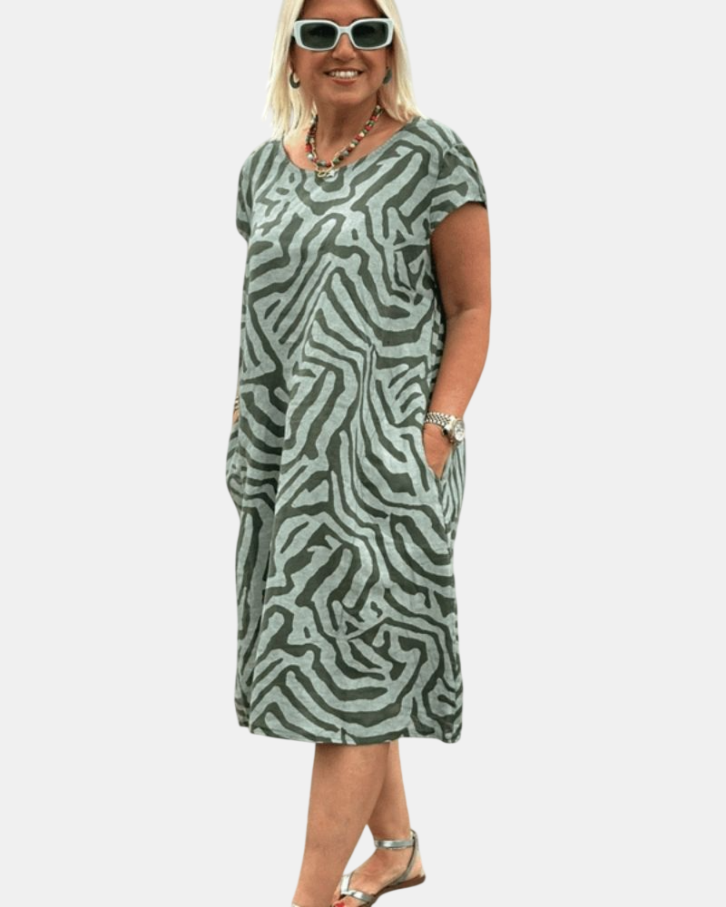Avanille | Robe d'Été à Col Rond
