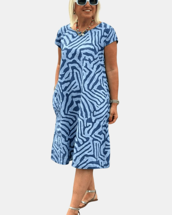 Avanille | Robe d'Été à Col Rond