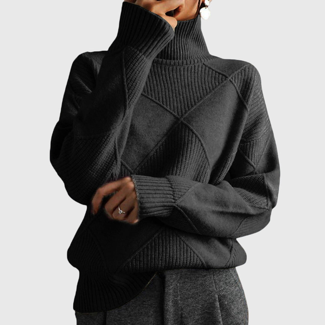 Lauren | Pull en cachemire de luxe à col montant