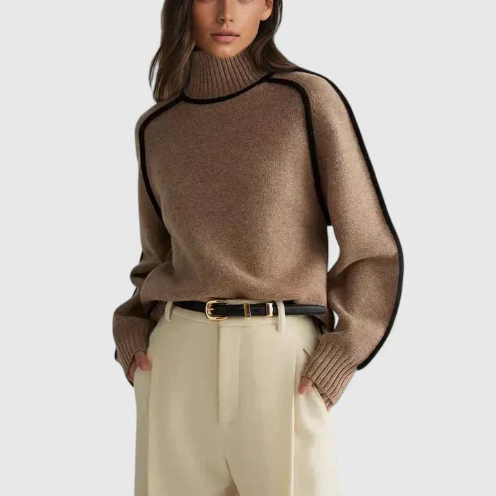 Donna | Pull élégant à col roulé
