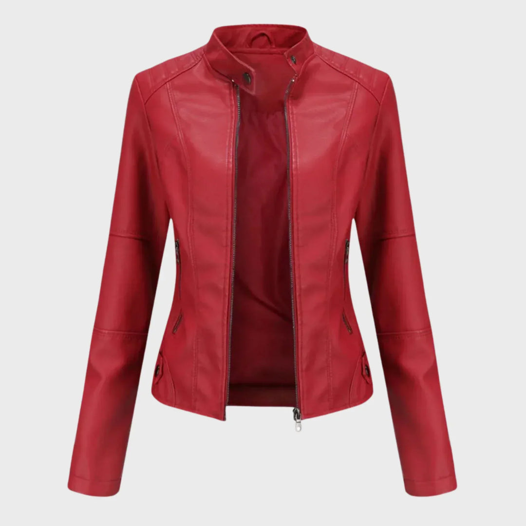 Romina | Veste en Cuir Décontractée