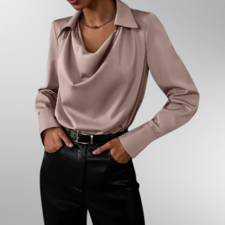 Violet | Blouse Élégante en Satin