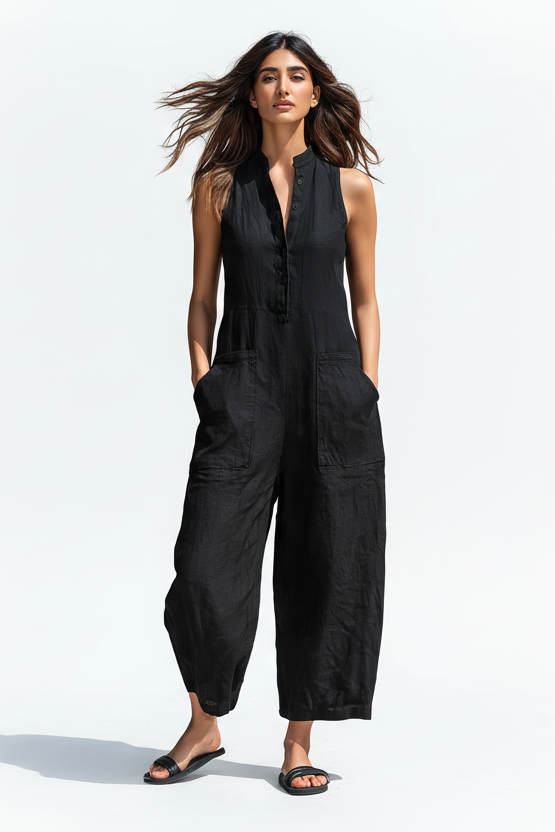 Claudia | Mono minimaliste en lin