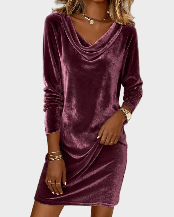 Frosina | Robe en Velours à Coupe Ample
