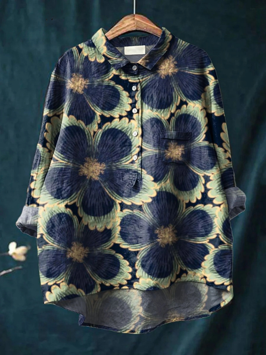 Nieves | Chemise Casual Vintage Florale pour Femmes