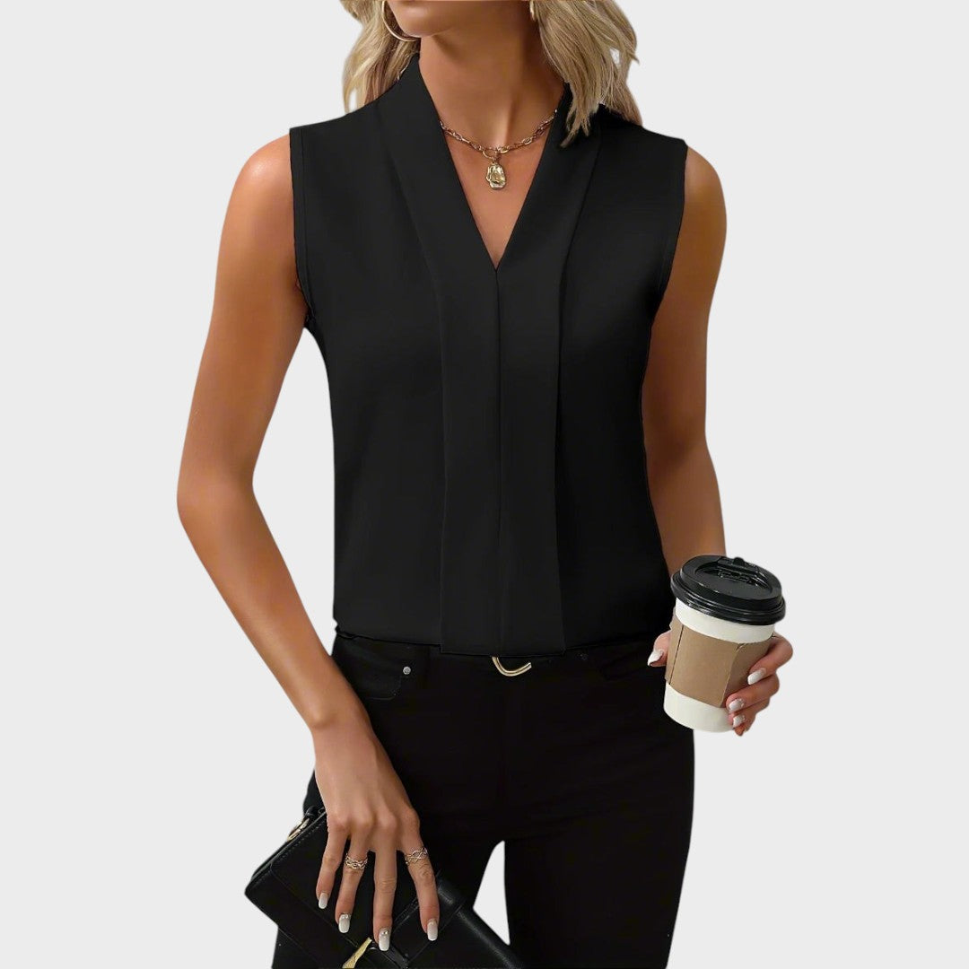 Roma | Blouse Sans Manches Avec Col En V