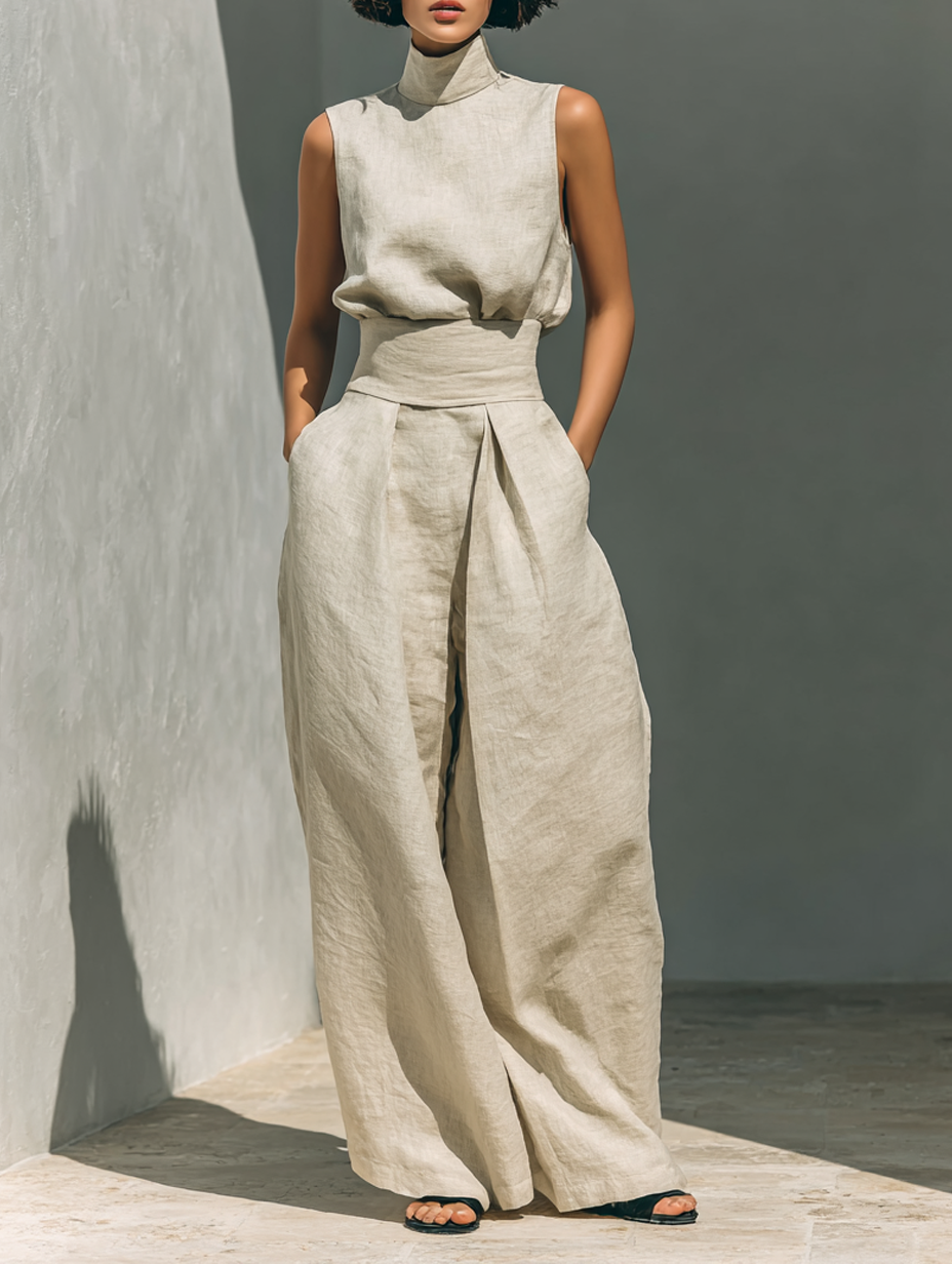 MARIA | ENSEMBLE MINIMALISTE EN LIN