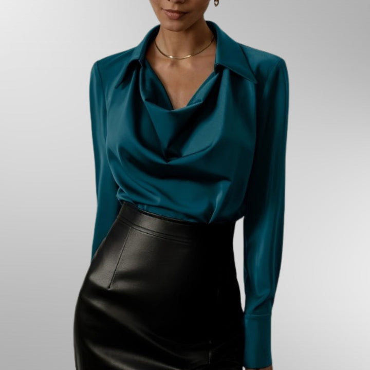 Violet | Blouse Élégante en Satin