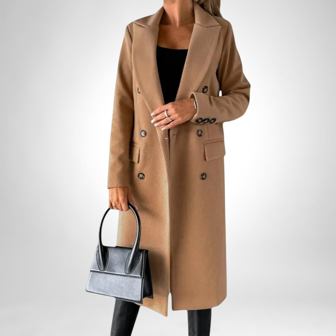 DESIREE™ | MANTEAU LONG À DOUBLE BOUTON
